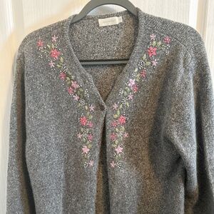 Silk Angora Blend Cottagecore Cardigan